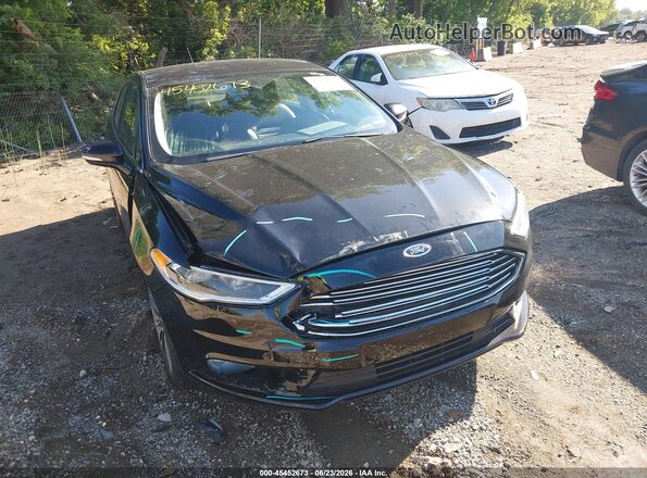 3FA6P0HD3JR185763 2018 FORD FUSION Черный Вид спереди