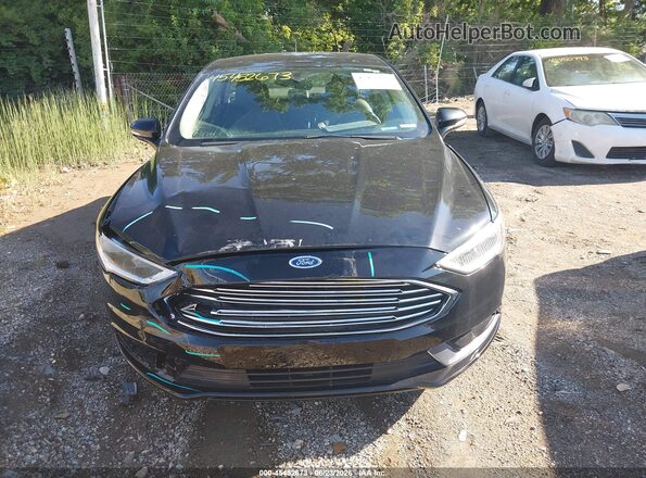 3FA6P0HD3JR185763 2018 FORD FUSION Черный Вид задней части салона