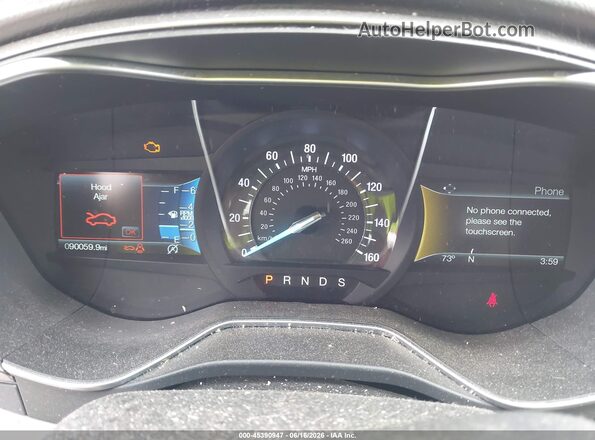 3FA6P0HD3JR217000 2018 FORD FUSION Black Rear seats view