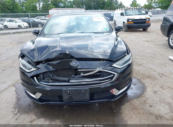 3FA6P0HD3JR217000 2018 FORD FUSION Black Instrument cluster view