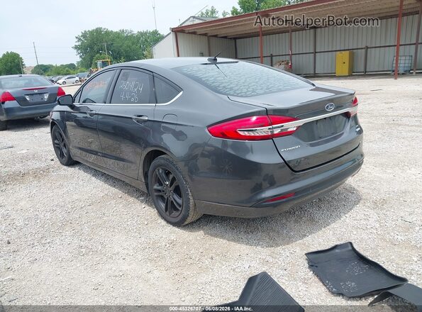3FA6P0HD3JR239546 2018 FORD FUSION Gray Rear left