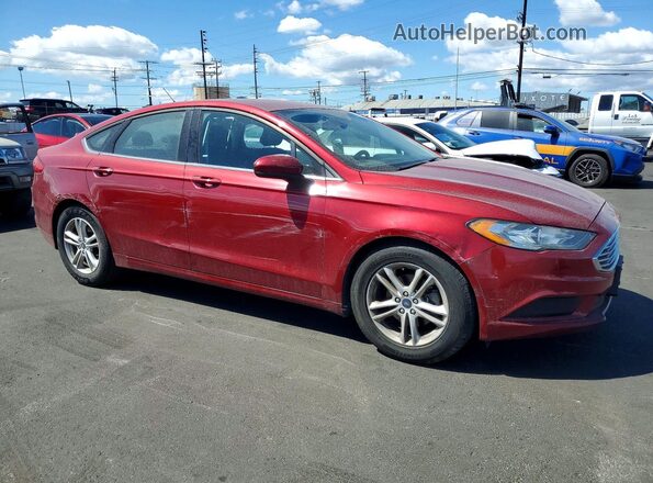 3FA6P0HD3JR268013 2018 FORD FUSION Red 