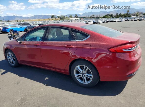 3FA6P0HD3JR268013 2018 FORD FUSION Red 