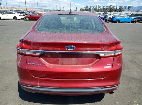 3FA6P0HD3JR268013 2018 FORD FUSION Red 