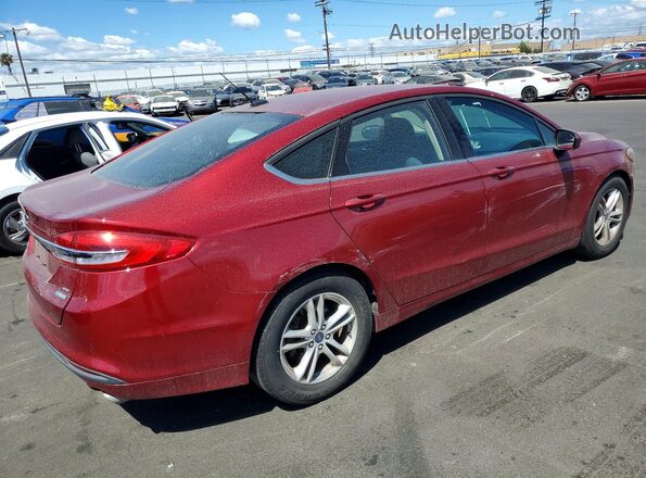 3FA6P0HD3JR268013 2018 FORD FUSION Red 