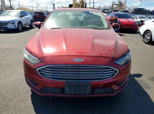 3FA6P0HD3JR268013 2018 FORD FUSION Red 