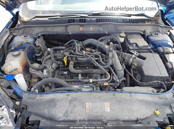 3FA6P0HD3JR275768 2018 FORD FUSION Blue Rear view