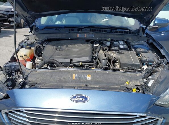 3FA6P0HD3KR166129 2019 FORD FUSION Blue Rear view