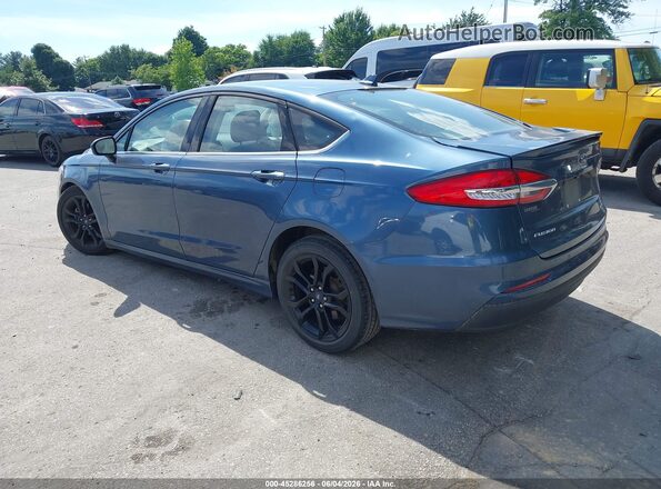 3FA6P0HD3KR166129 2019 FORD FUSION Blue Rear left