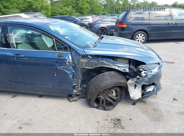 3FA6P0HD3KR166129 2019 FORD FUSION Blue Front view
