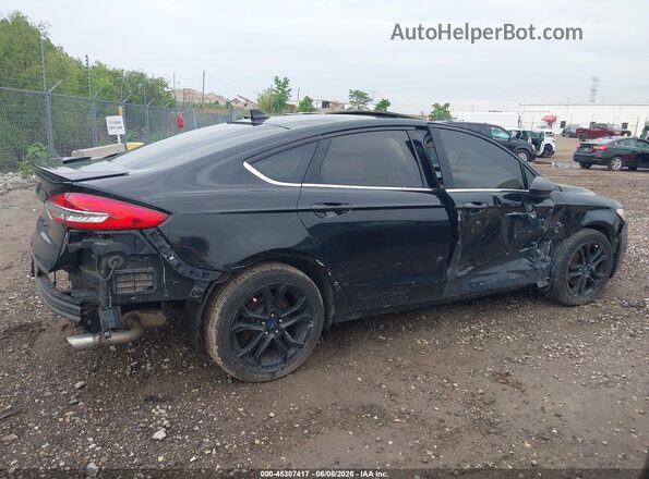 3FA6P0HD3KR173453 2019 FORD FUSION Black Вид задньої частини салону