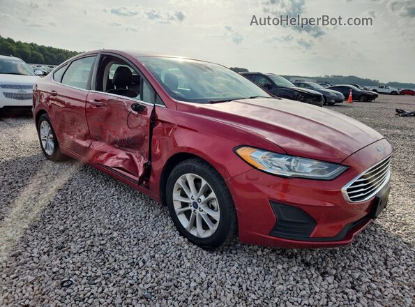 3FA6P0HD3LR105333 2020 FORD FUSION Red Front right