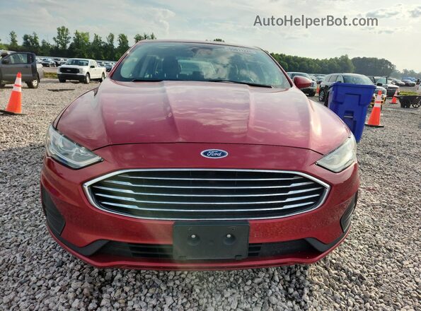 3FA6P0HD3LR105333 2020 FORD FUSION Red Front view