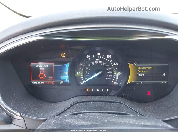 3FA6P0HD3LR106725 2020 FORD FUSION Black Widok tylnych siedzeń