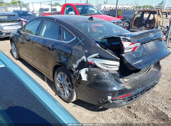 3FA6P0HD3LR106725 2020 FORD FUSION Black Tył lewy