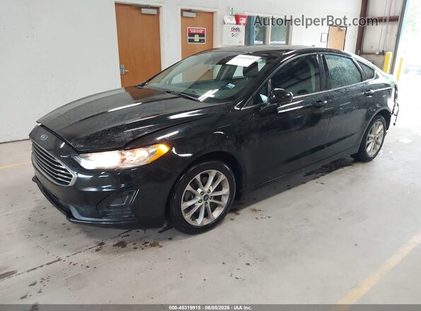 3FA6P0HD3LR136453 2020 FORD FUSION Black წინა მარცხენა ხედი სამი მეოთხედიდან