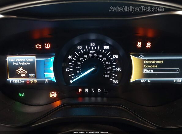 3FA6P0HD3LR136453 2020 FORD FUSION Black უკანა სავარძლების ხედი