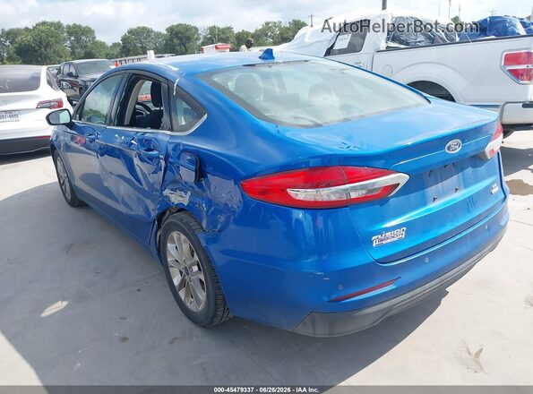 3FA6P0HD3LR144570 2020 FORD FUSION Blue Trasero izquierdo
