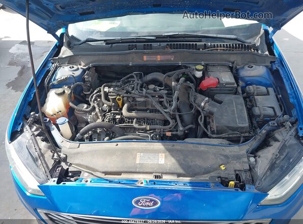 3FA6P0HD3LR144570 2020 FORD FUSION Blue Vista trasera