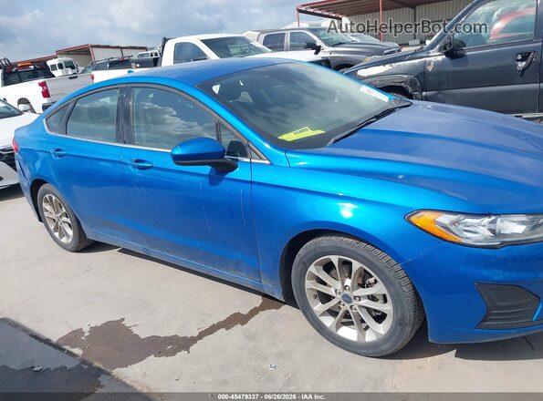 3FA6P0HD3LR144570 2020 FORD FUSION Blue Vista interior trasera