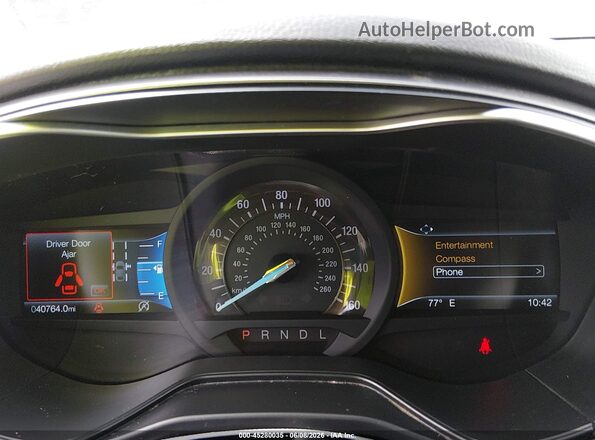 3FA6P0HD3LR219882 2020 FORD FUSION Красный Вид задних сидений