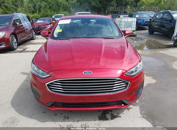 3FA6P0HD3LR219882 2020 FORD FUSION Красный Вид щитка приборов