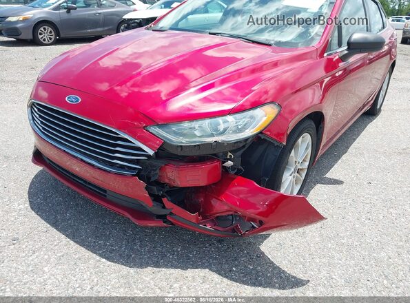 3FA6P0HD3LR222653 2020 FORD FUSION Burgundy Front view