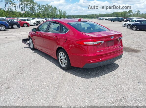 3FA6P0HD3LR222653 2020 FORD FUSION Burgundy Rear left