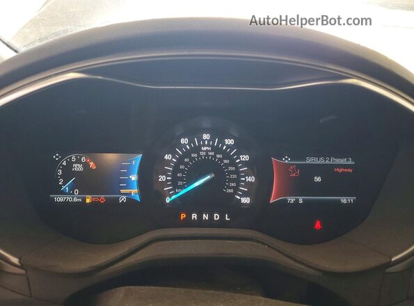 3FA6P0HD3LR261064 2020 FORD FUSION Black Вид щитка приладів
