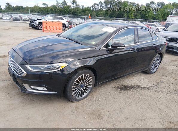 3FA6P0HD4HR245074 2017 FORD FUSION Black Vista tres cuartos delantera izquierda
