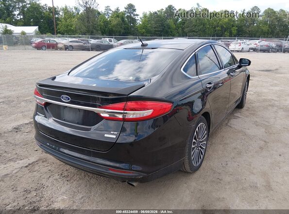 3FA6P0HD4HR245074 2017 FORD FUSION Black Trasero derecho