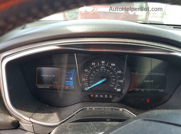 3FA6P0HD4HR262280 2017 FORD FUSION Red Vista del cuadro de instrumentos