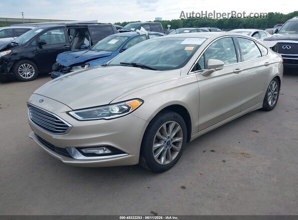 3FA6P0HD4HR405504 2017 FORD FUSION Beige Front left