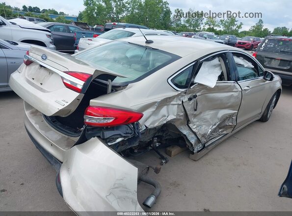 3FA6P0HD4HR405504 2017 FORD FUSION Beige Rear right