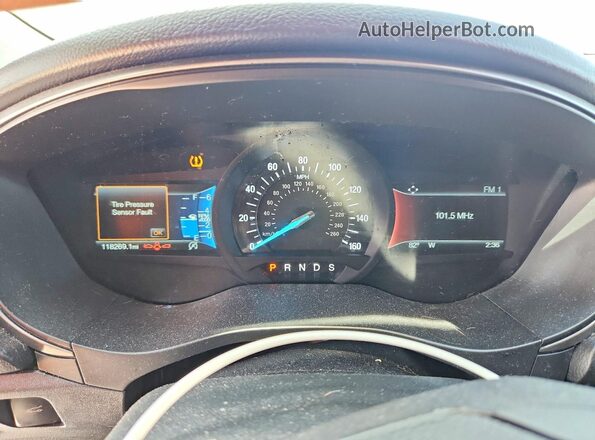 3FA6P0HD4JR203784 2018 FORD FUSION Black Instrument cluster view