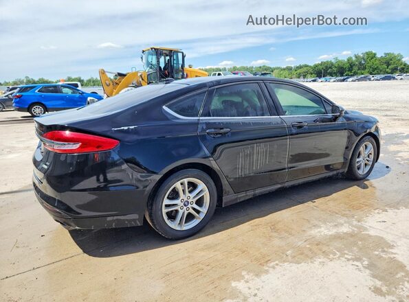 3FA6P0HD4JR203784 2018 FORD FUSION Black Rear right