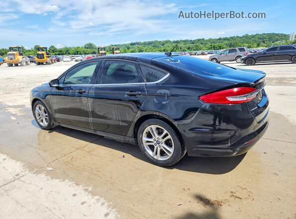 3FA6P0HD4JR203784 2018 FORD FUSION Black Rear left