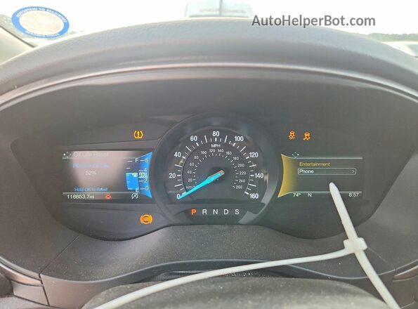 3FA6P0HD4JR213134 2018 FORD FUSION White Vista del cuadro de instrumentos