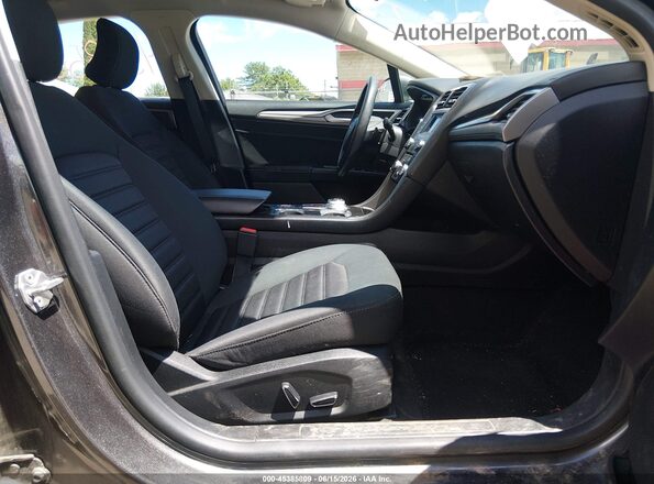 3FA6P0HD4JR222478 2018 FORD FUSION Gray Widok wnętrza z przodu