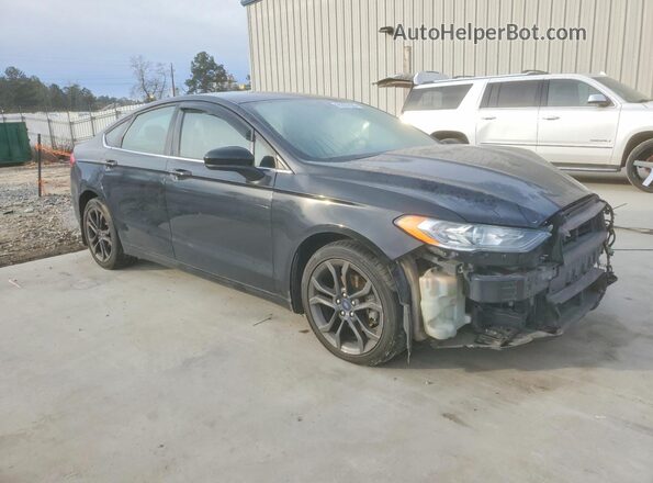 3FA6P0HD4JR228927 2018 FORD FUSION Black Delantero derecho