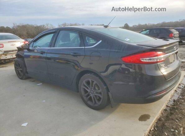 3FA6P0HD4JR228927 2018 FORD FUSION Black Trasero izquierdo