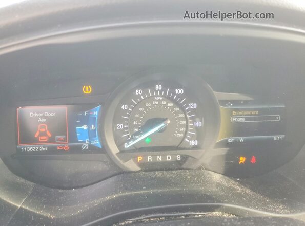 3FA6P0HD4JR228927 2018 FORD FUSION Black Vista del cuadro de instrumentos
