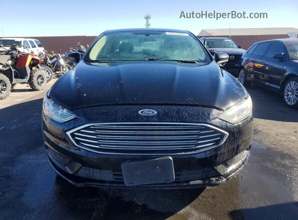 3FA6P0HD4JR283779 2018 FORD FUSION Black Դիմացի տեսք