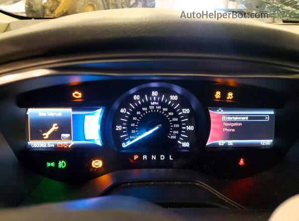 3FA6P0HD5LR219298 2020 FORD FUSION White Vista del cuadro de instrumentos