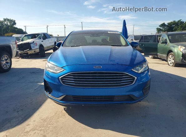 3FA6P0HD5LR261888 2020 FORD FUSION Blue Front view