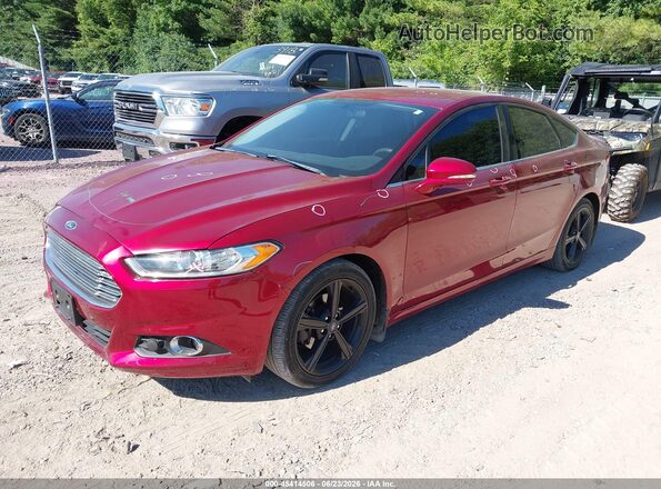 3FA6P0HD6GR324714 2016 FORD FUSION Красный Передняя левая четверть