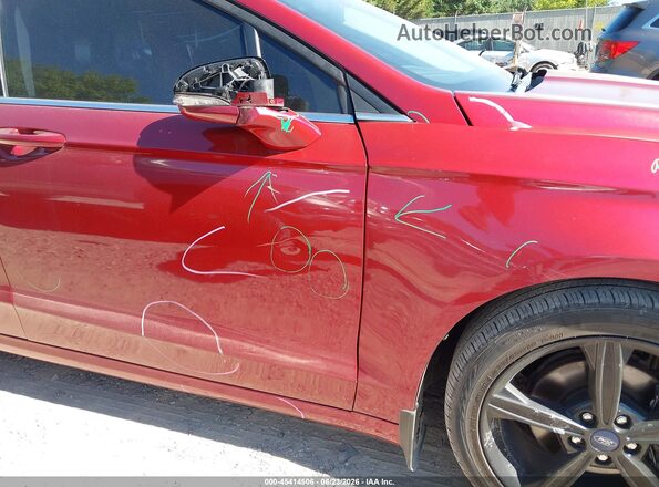 3FA6P0HD6GR324714 2016 FORD FUSION Красный Вид спереди