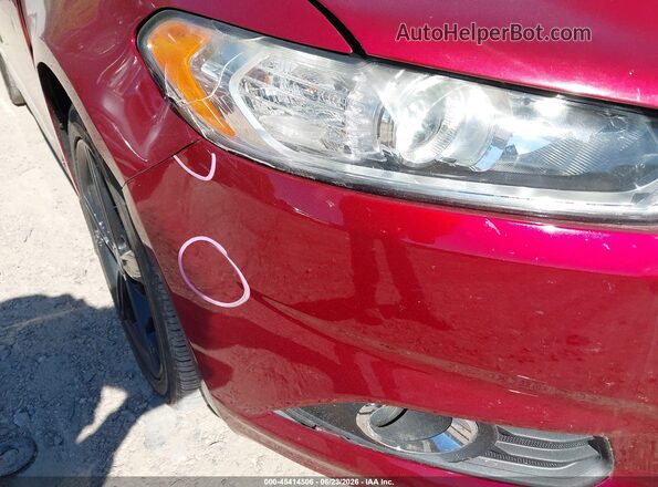 3FA6P0HD6GR324714 2016 FORD FUSION Красный Вид задней части салона