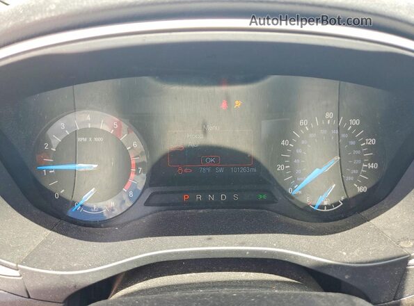 3FA6P0HD6GR379731 2016 FORD FUSION White Instrument cluster view