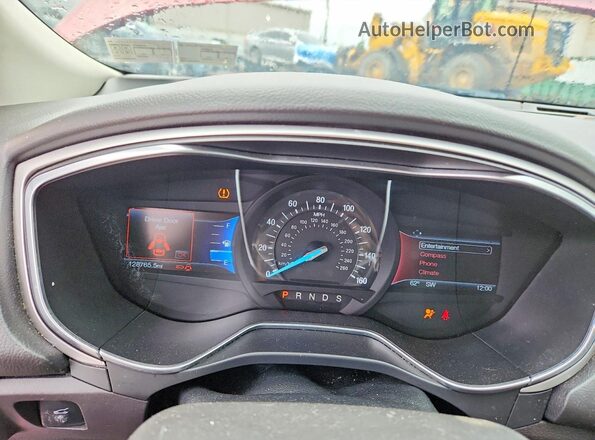 3FA6P0HD6GR402862 2016 FORD FUSION Red Vista del cuadro de instrumentos